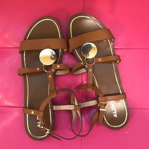 neutral Aldo sandals